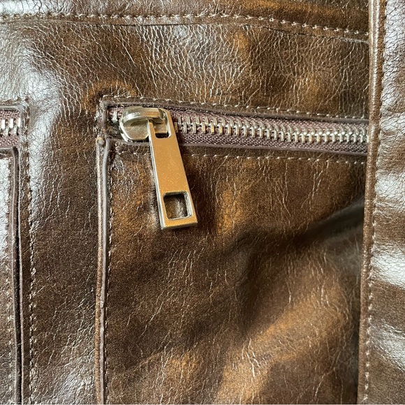 Braciano Brown Faux Leather shoulder/crossbody bag - Picture 10 of 13